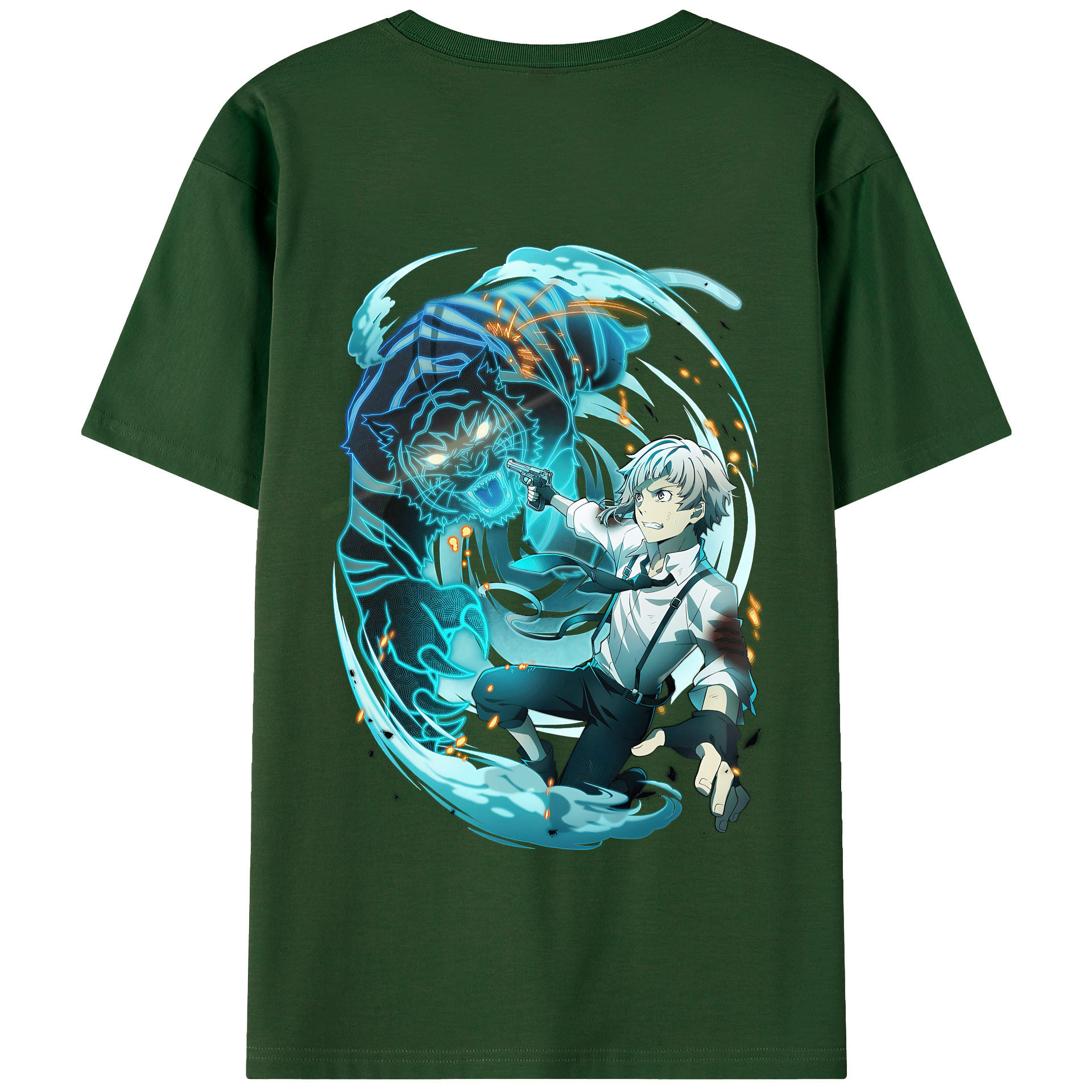 （画像用） 文豪ストレイドッグス Bungo Stray Dogs 綿100％半袖Tシャツ（背面プリント）